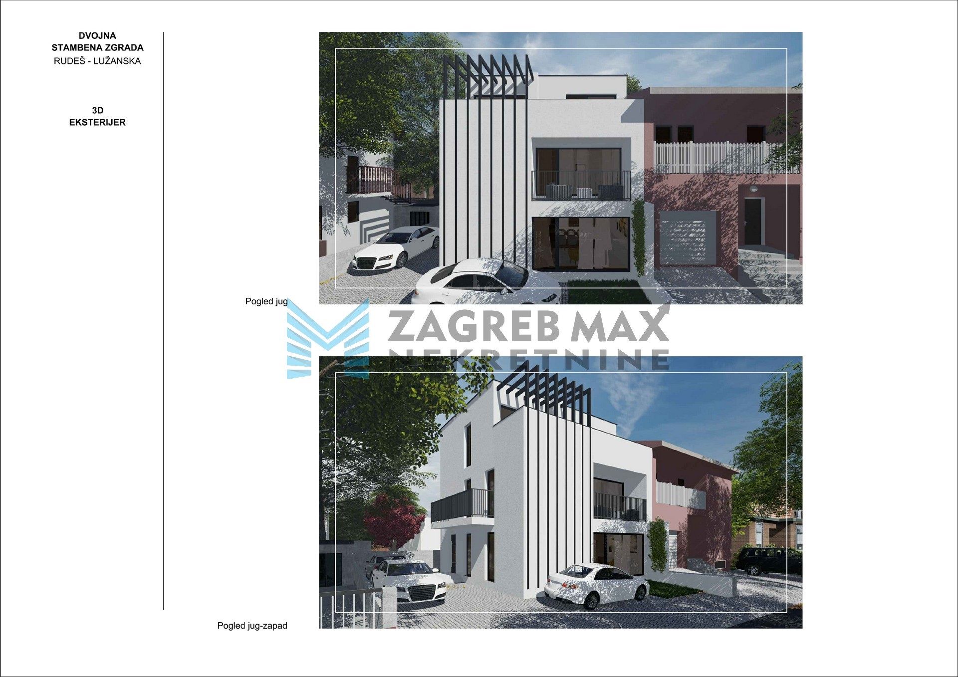 Zagreb - RUDEŠ - Lužanska, 3-sobni, novogradnja, parking, terasa - S1