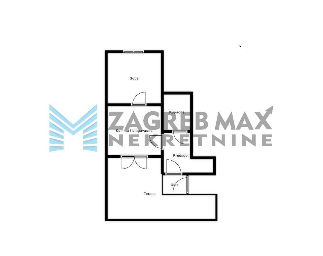 Zagreb - SREBRNJAK - Bijenička - 2-soban, terasa, pogled, za renovaciju