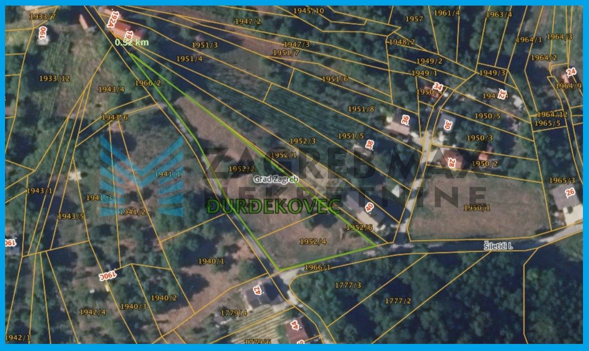 Zagreb - SESVETE - Šiletići I. - poljoprivredno zemljište, priključci, 2941 m2