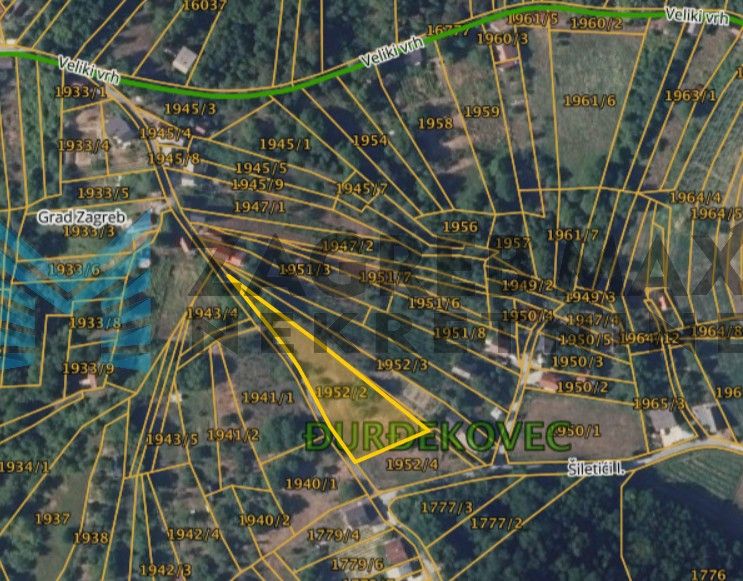 Zagreb - SESVETE - Šiletići I. - poljoprivredno zemljište, priključci, 2941 m2