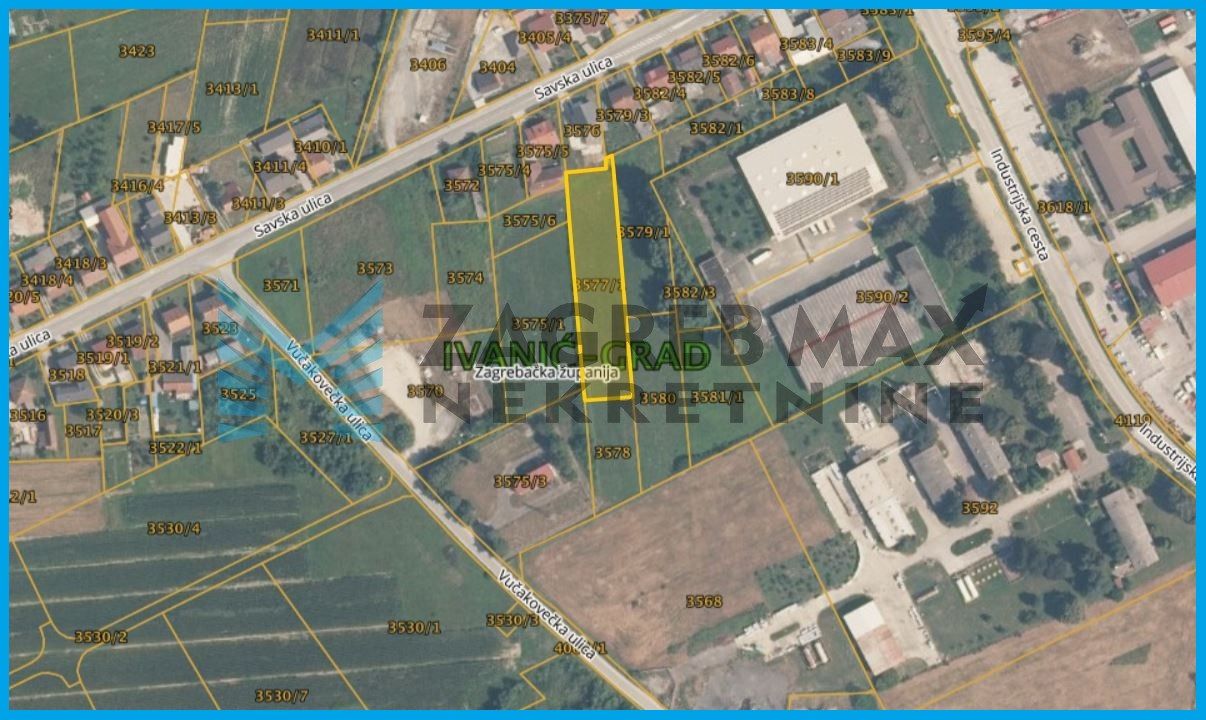 Zagreb - IVANIĆ-GRAD - Savska - zemljište proizvodne/poslovne namjene - 2546 m2
