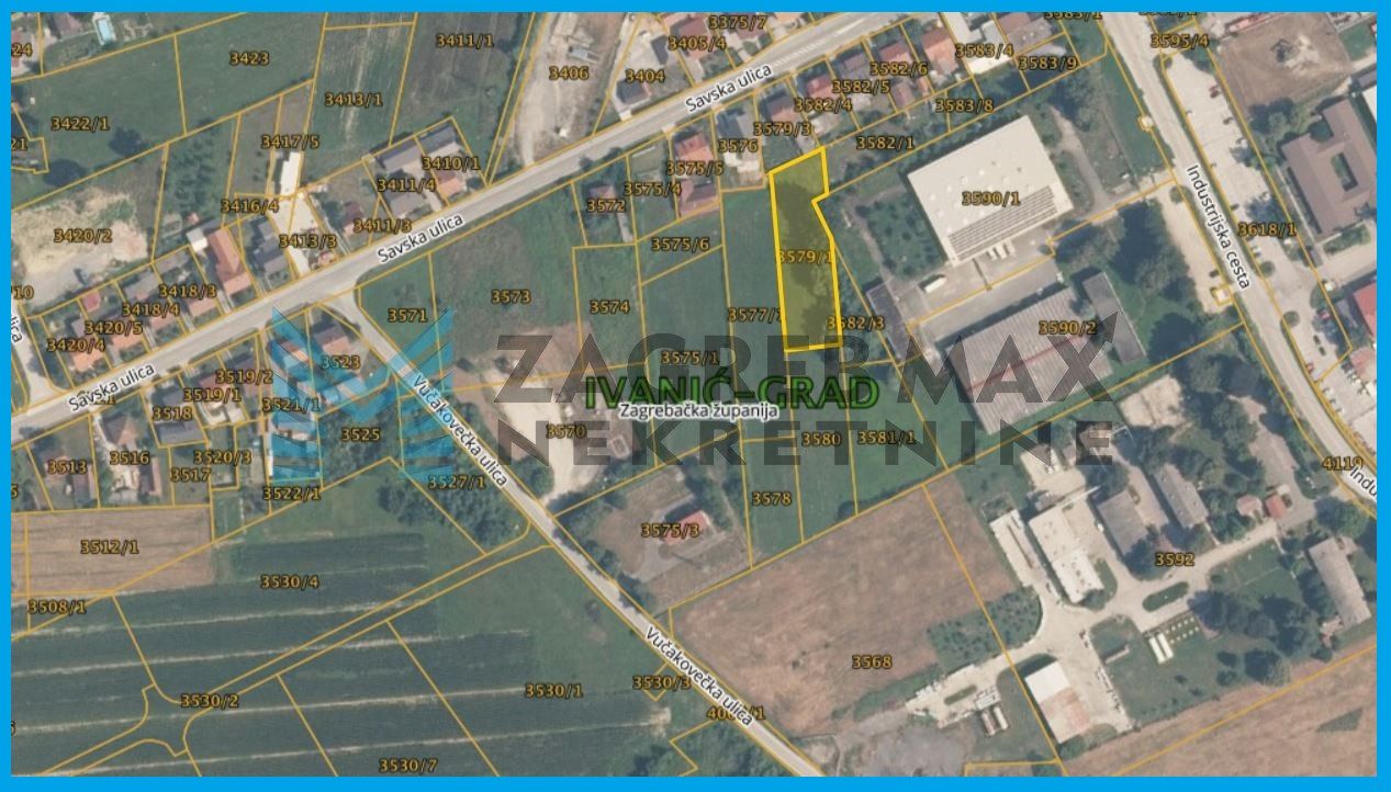 Zagreb - IVANIĆ-GRAD - Savska - zemljište proizvodne/poslovne namjene - 1822 m2
