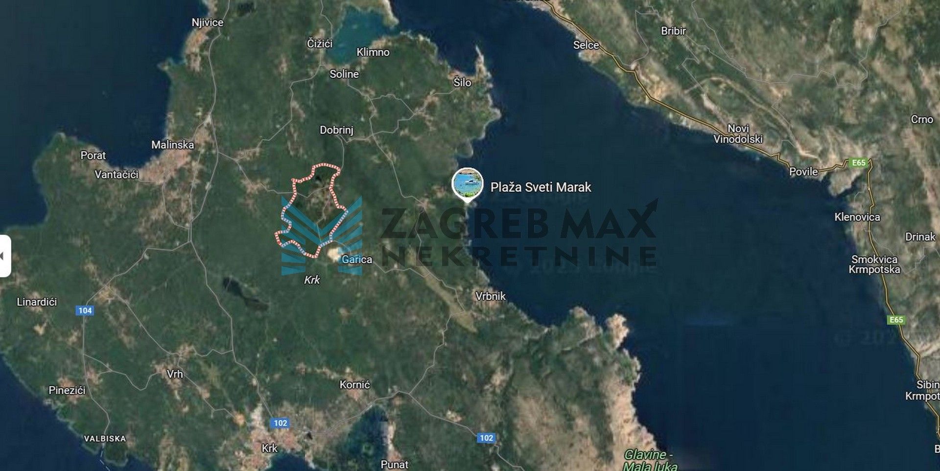 Zagreb - OTOK KRK - KRAS - građevinsko zemljište 2207 m2