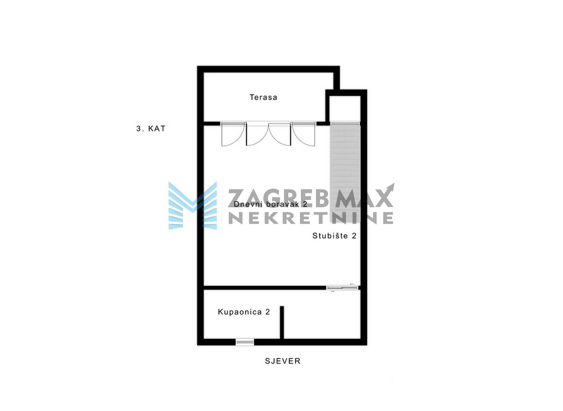 Zagreb - TREŠNJEVKA – Bosiljevska – 3-sobni, terasa, spremište, BEZ PROVIZIJE