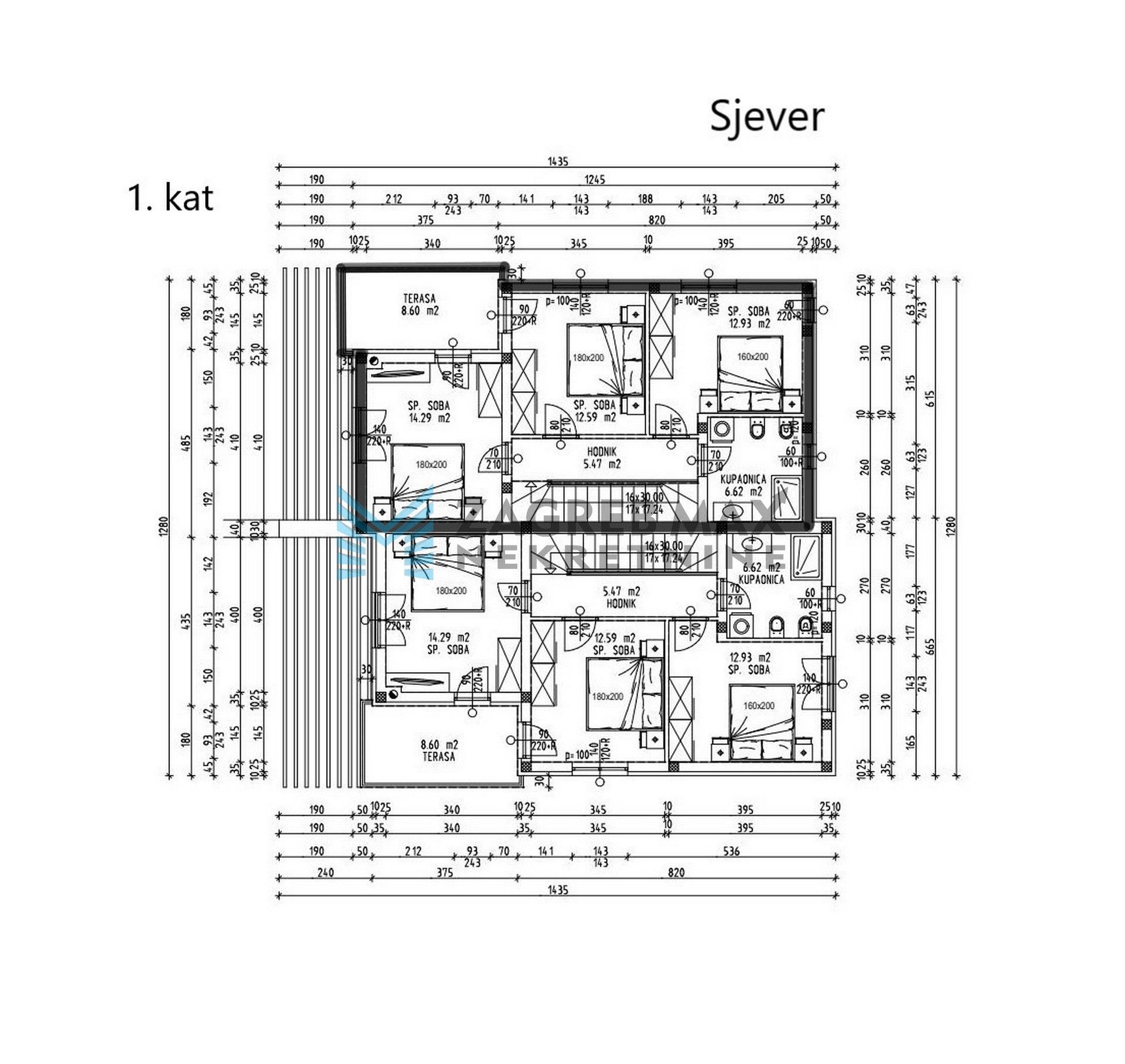 Zagreb - PETROVIJA – 4-sobni, roh-bau, 2 terase, bazen, 2 VPM, spremište