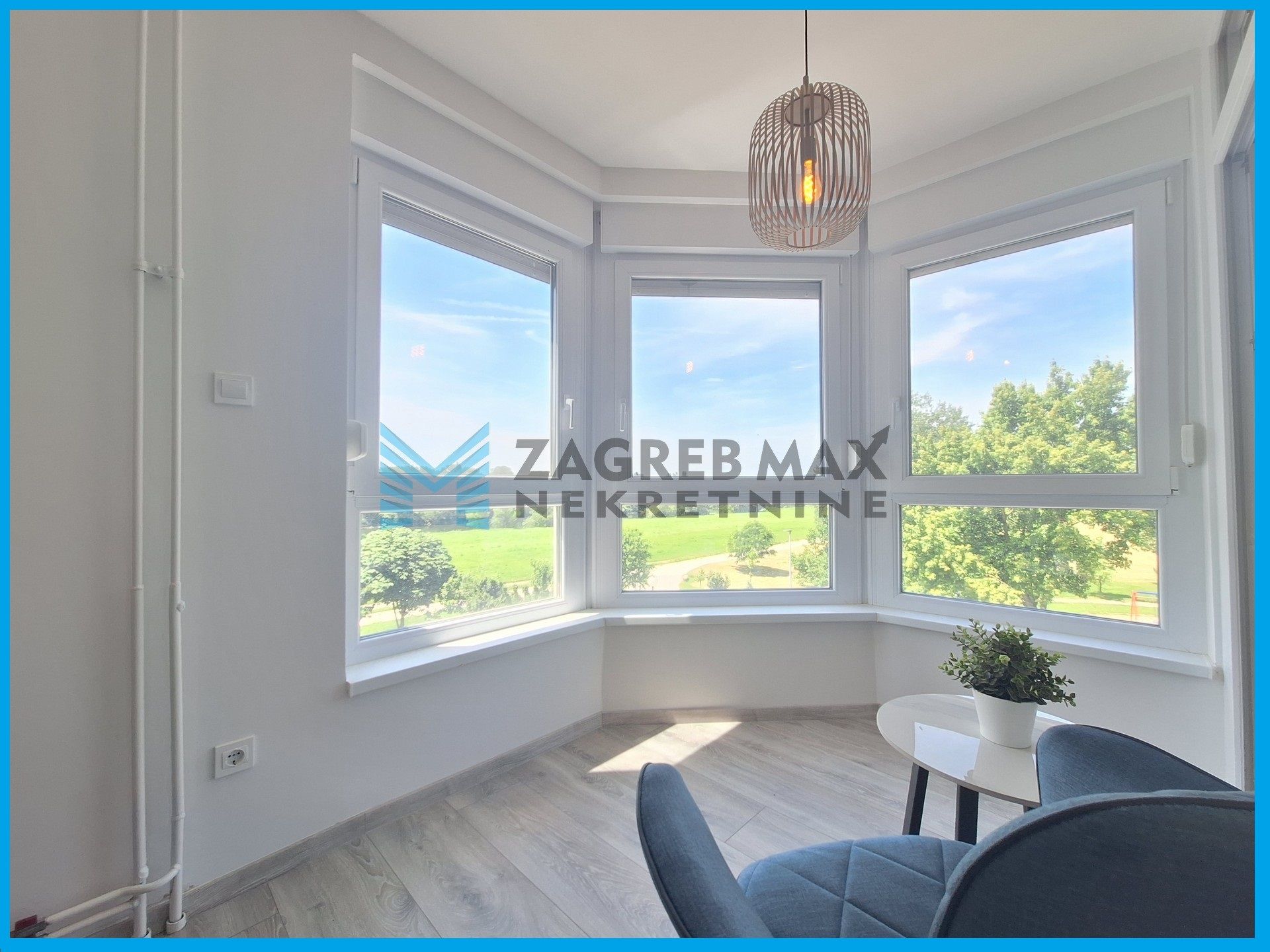Zagreb - SAVICA - moderan 2-soban s predivnim pogledom - 47 m2