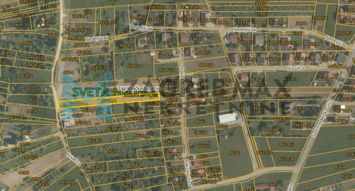 Zagreb - SVETA NEDJELJA - Jagnjić Dol - Krijačica - 2839 m2 - mogućnost gradnje