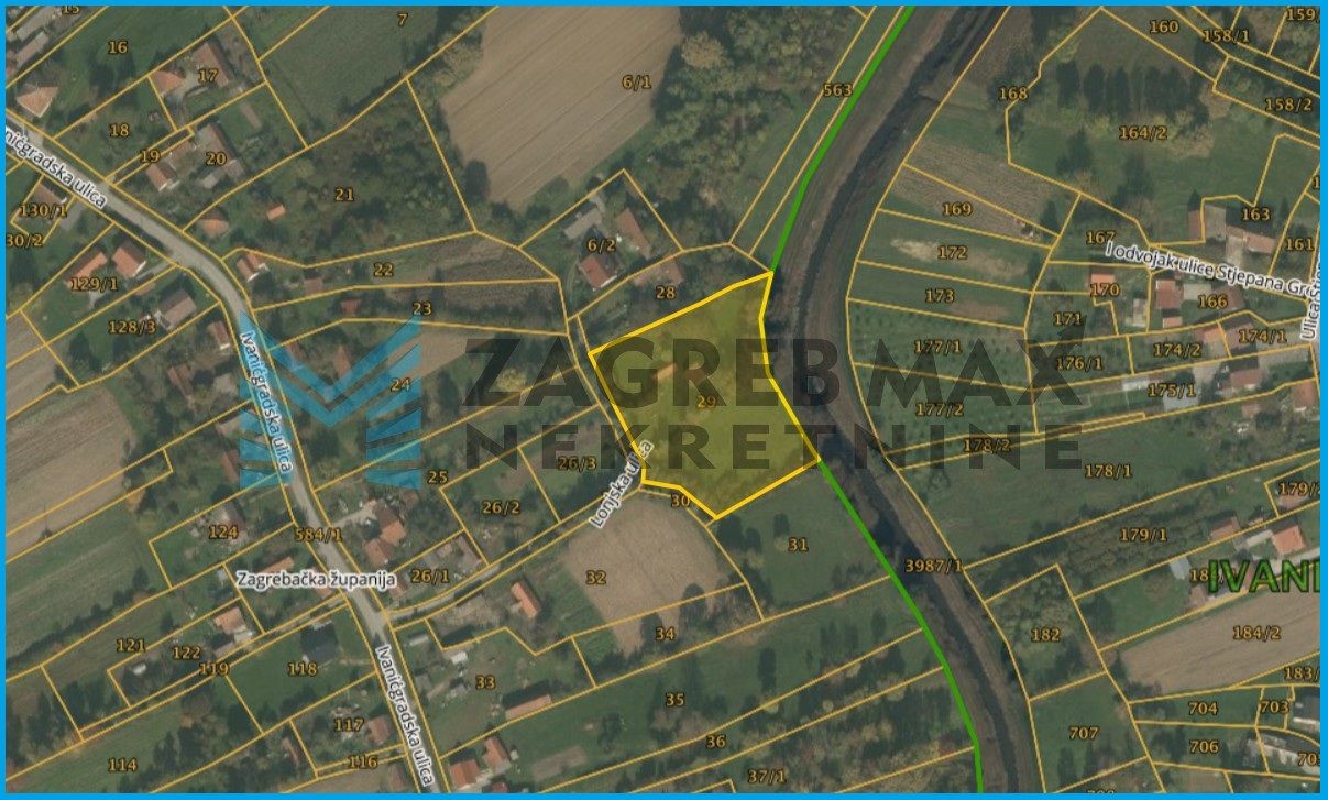 Zagreb - IVANIĆ - Opatinec - građevinsko zemljište 5807 m2