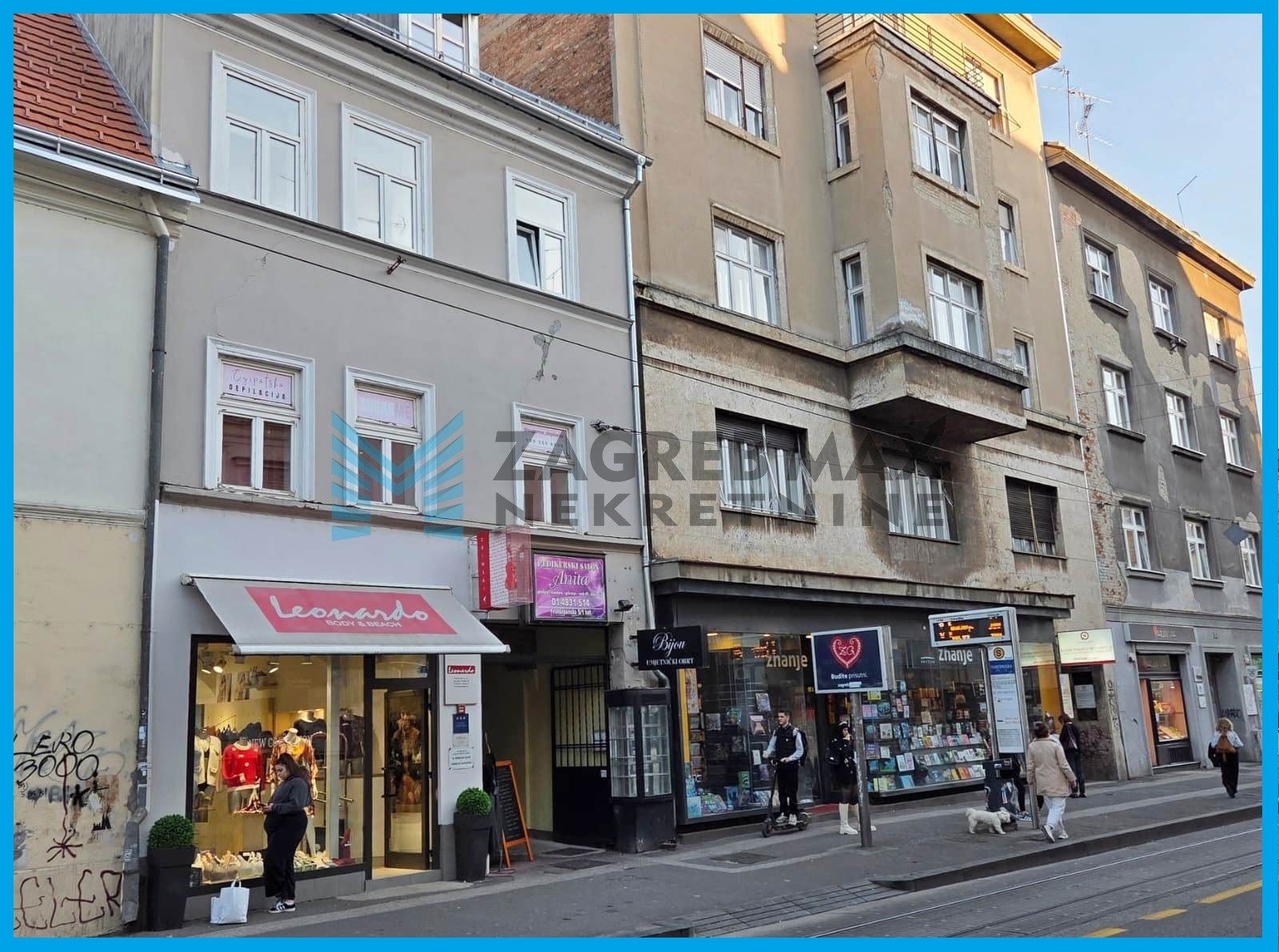 Zagreb - FRANKOPANSKA - poslovni prostor 68 m2 - uži centar grada (iznajmljivanje)