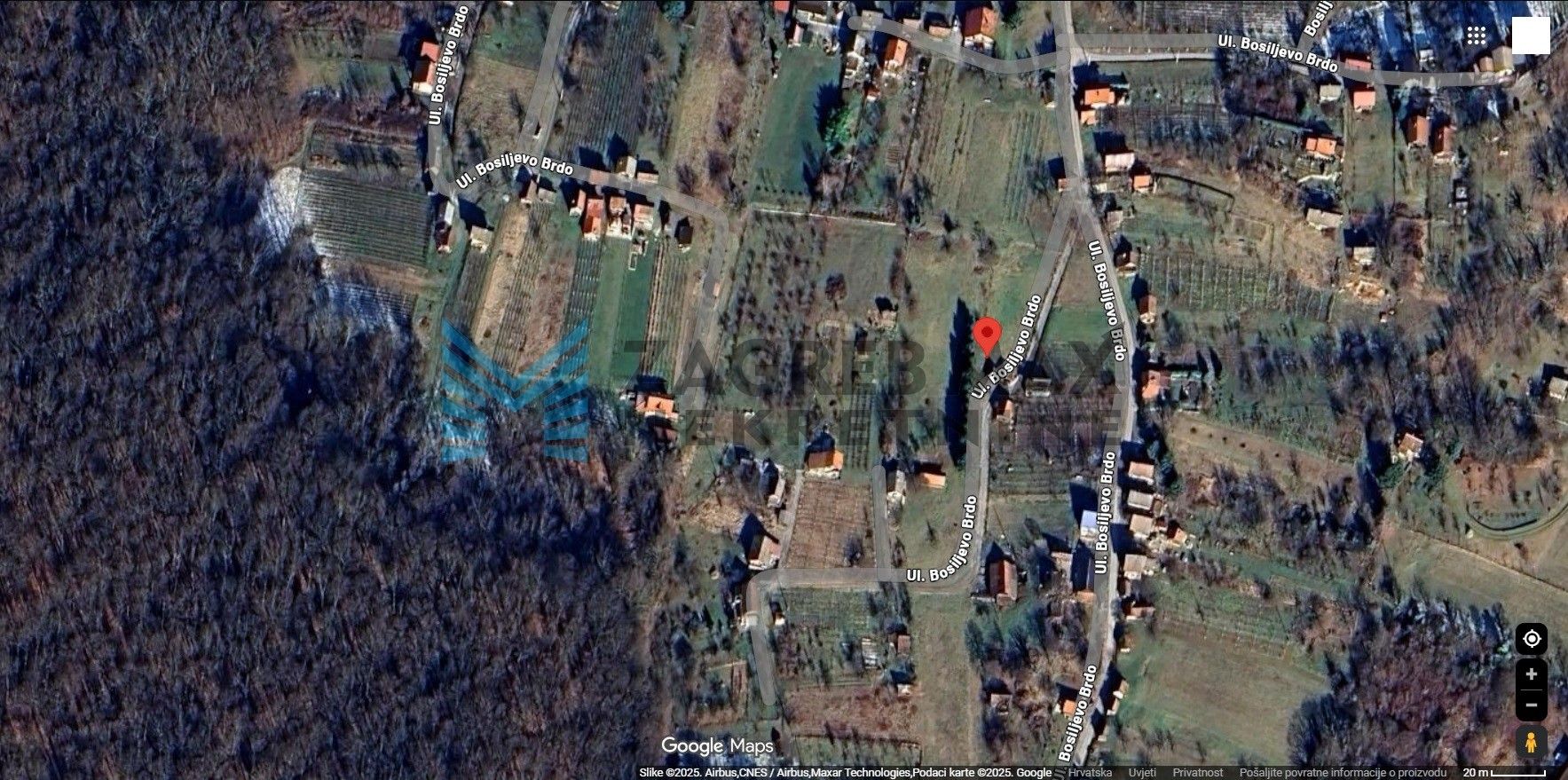 Zagreb - ČAZMA - Bosiljevo brdo - građevinsko zemljište - 2166 m2