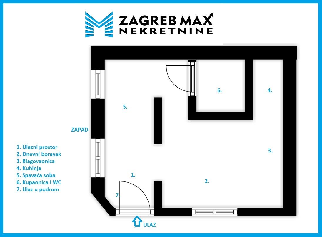 Zagreb - TREŠNJEVKA - Dobrilina - 1-sobni, zaseban ulaz, podrum, 24 m2, prilika