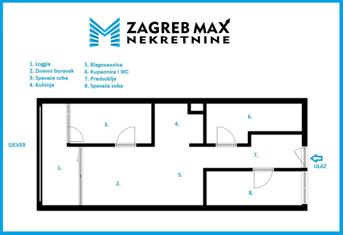 Zagreb - ŠPANSKO - Nova Galerija, moderan 3soban stan, loggia, GPM