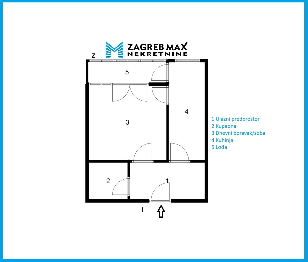 Zagreb - LUČKO - Unčanska - 1-sobni, spremište, lođa