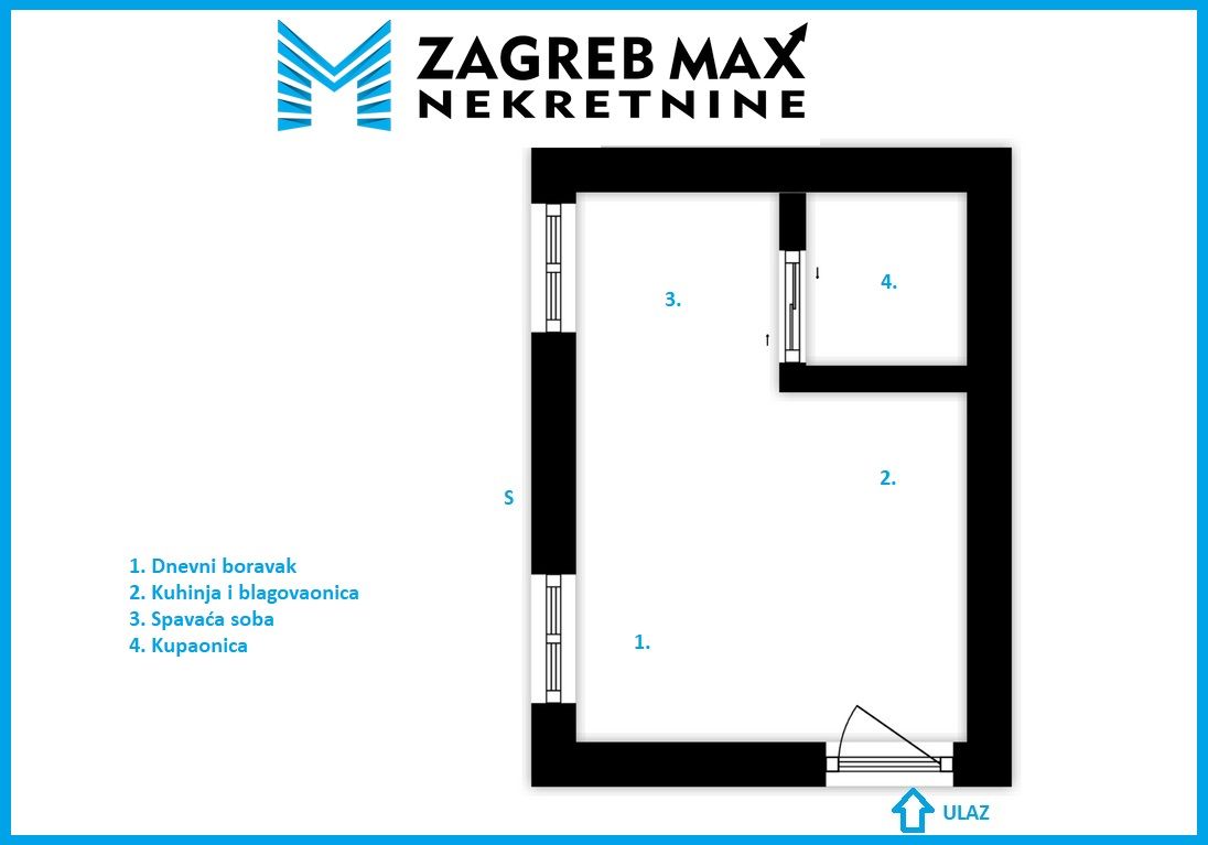 Zagreb - BERISLAVIĆEVA - izvrstan 1-sobni, uređen - INVESTICIJSKA PRILIKA