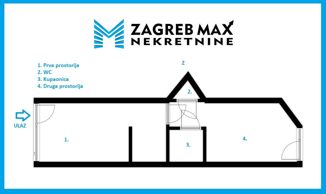 Zagreb - MALEŠNICA - TOP LOKACIJA! Poslovni prostor 42 m² – ulaz s ulice (iznajmljivanje)