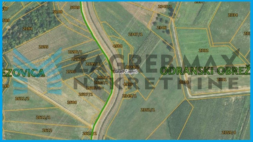 Zagreb - BREZOVICA - Zadvorsko - poljoprivredno zemljište 822 m2