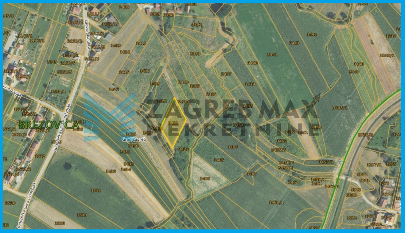 Zagreb - BREZOVICA - Zadvorsko - poljoprivredno zemljište 1924 m2