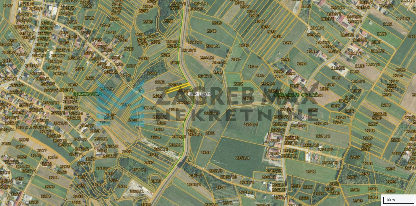 Zagreb - BREZOVICA - Zadvorsko - poljoprivredno zemljište 822 m2