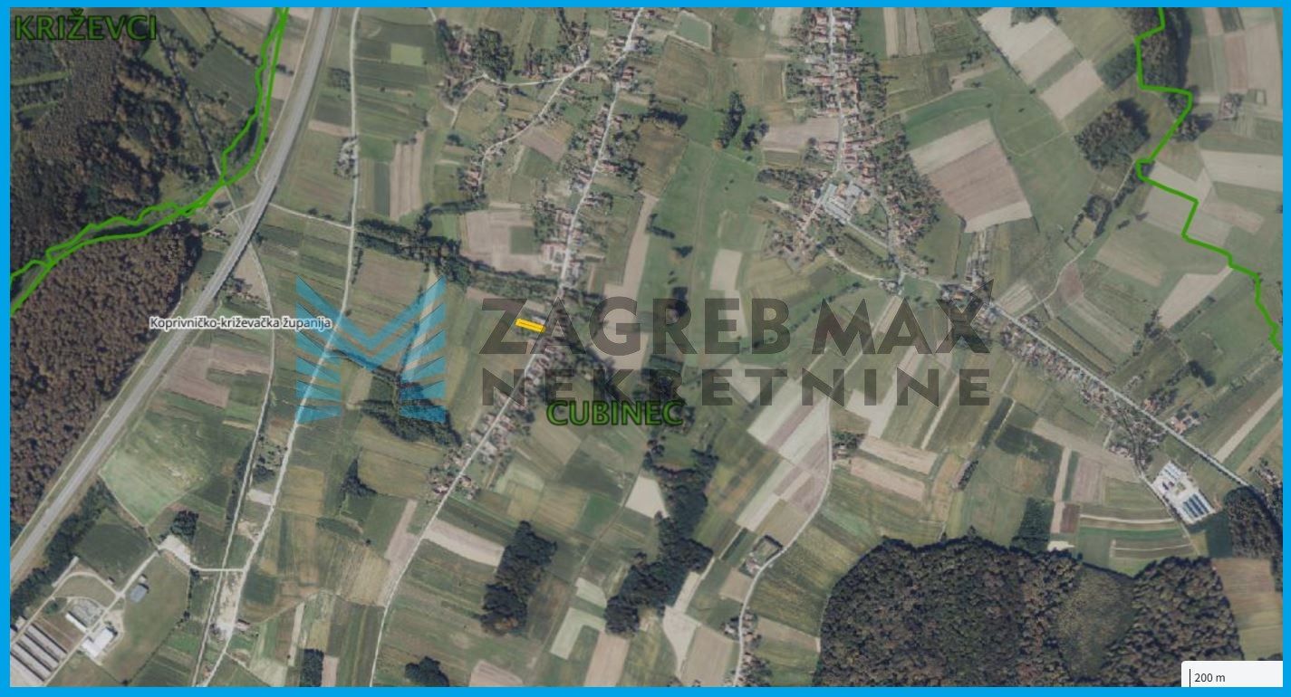 Zagreb - KRIŽEVCI - Cubinec - građevinsko zemljište - 1669 m2