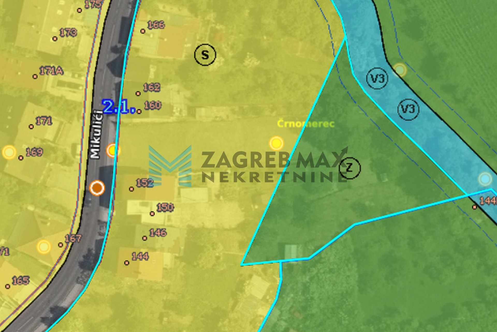 Zagreb - ŠESTINE - Mikulići - građevinsko zemljište, 1107 m2