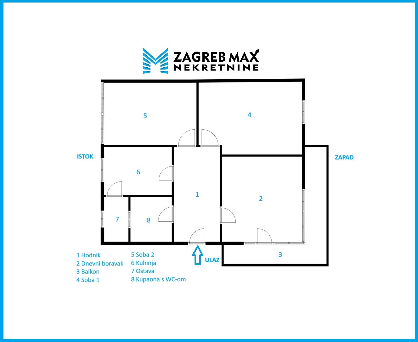 Zagreb - ŠALATA - Gajdekova - 3-sobni, svijetao, balkon, spremište, prostran