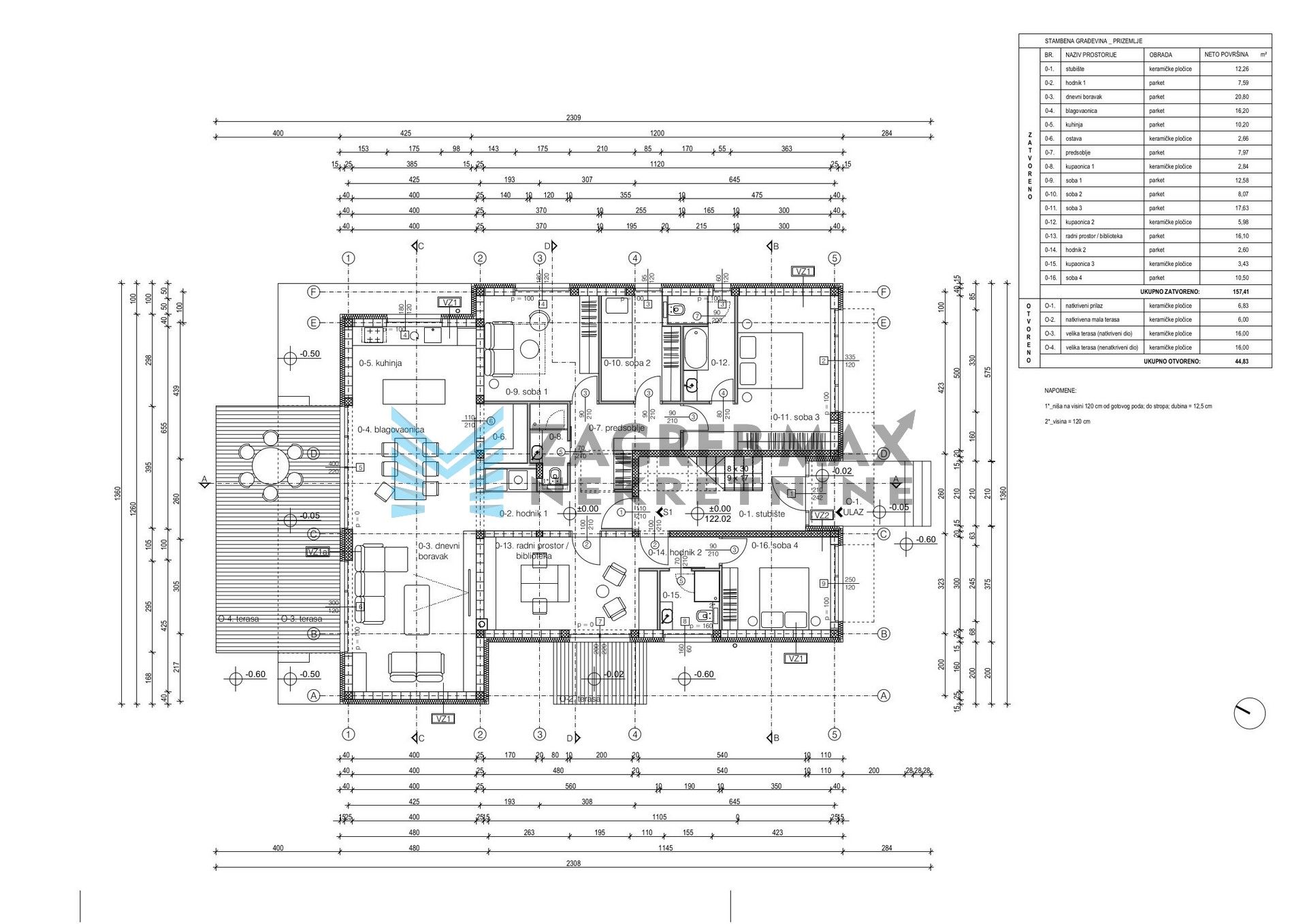 Zagreb - BREZOVICA - Desprimska - 170 m², novogradnja, visoki roh-bau - S1