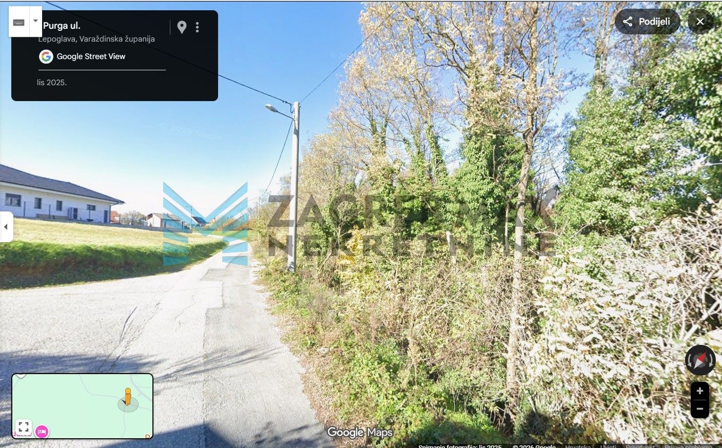 Zagreb - LEPOGLAVA - Purga - građevinsko zemljište 3514 m²