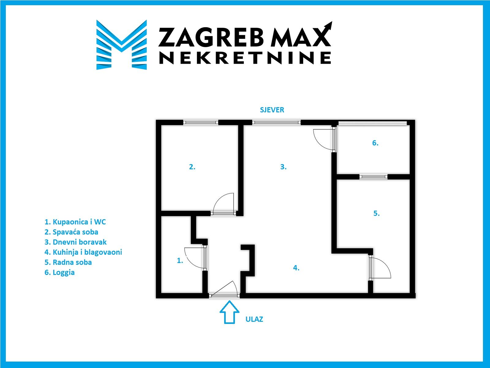 Zagreb - PREMIUM NAJAM ZA MANAGERE - Arena - 2 parkinga - loggia - S2