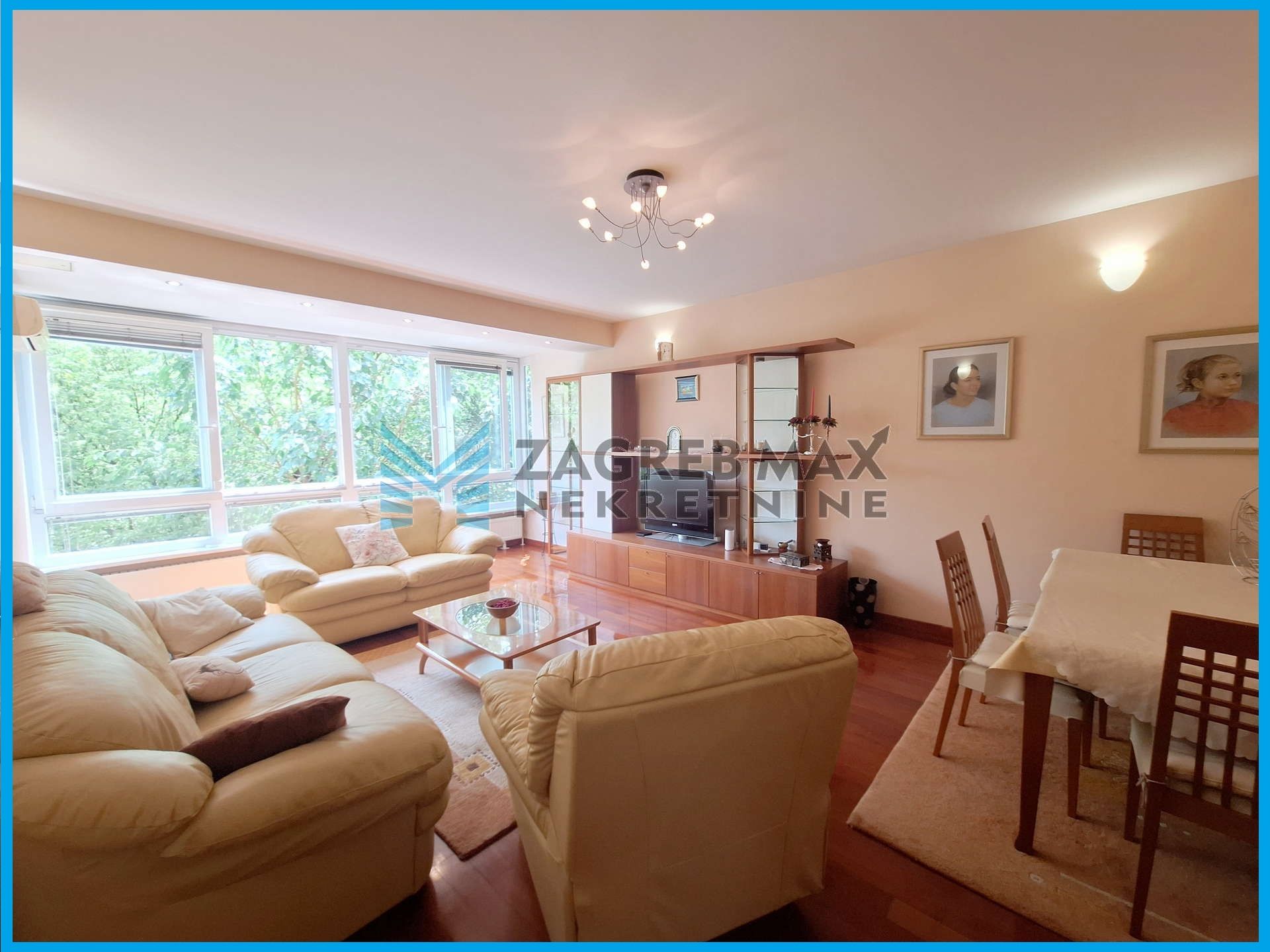 Zagreb - NAJAM - ILICA Luksuzan 3soban stan 91 m2, 2. kat, mirno okruženje, terasa