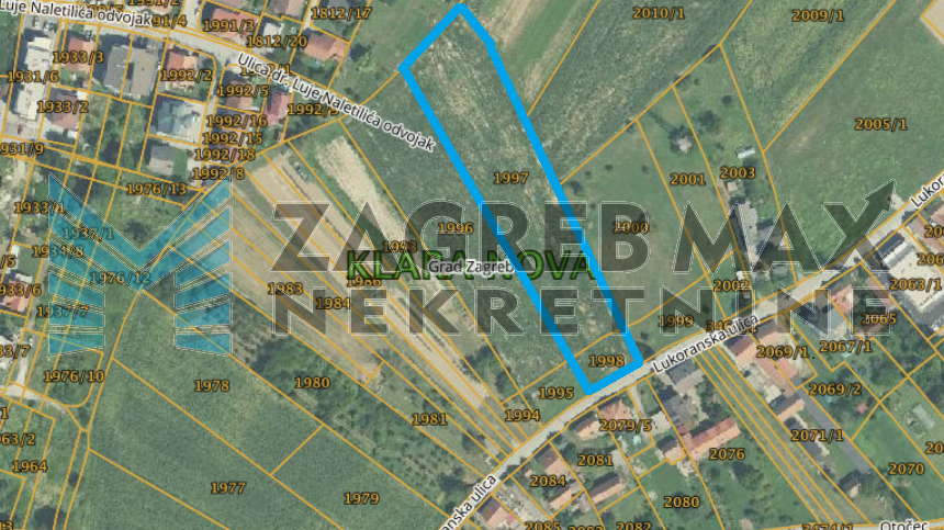 Zagreb - SVETA KLARA - Lukoranska - građevinsko, M zona, 6512 m2