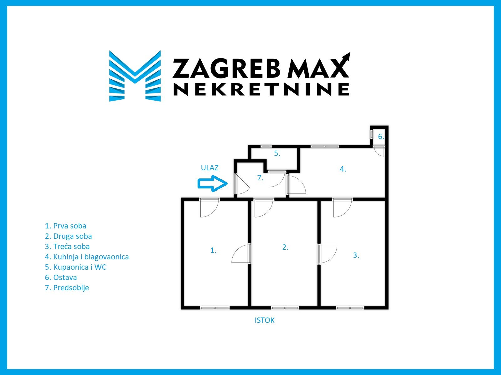Zagreb - Zagreb, Draškovićeva, 66 m² – 3 sobe, top lokacija!
